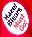 Hazel Must Go sticker